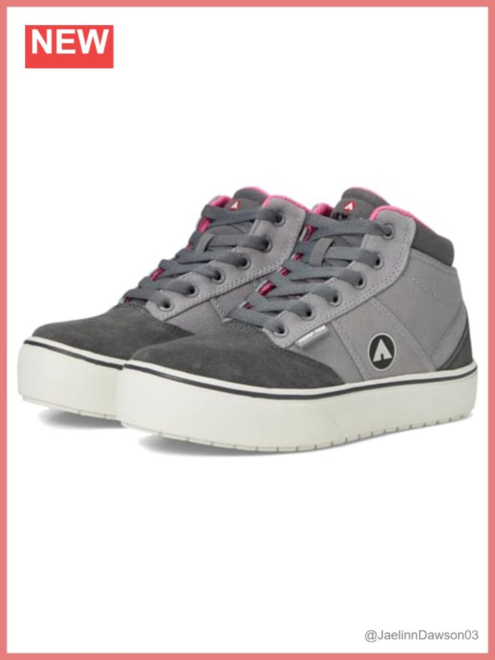 Women's Composite Toe Mid Safety Work Shoes Athletic EH Lace-up Comfort